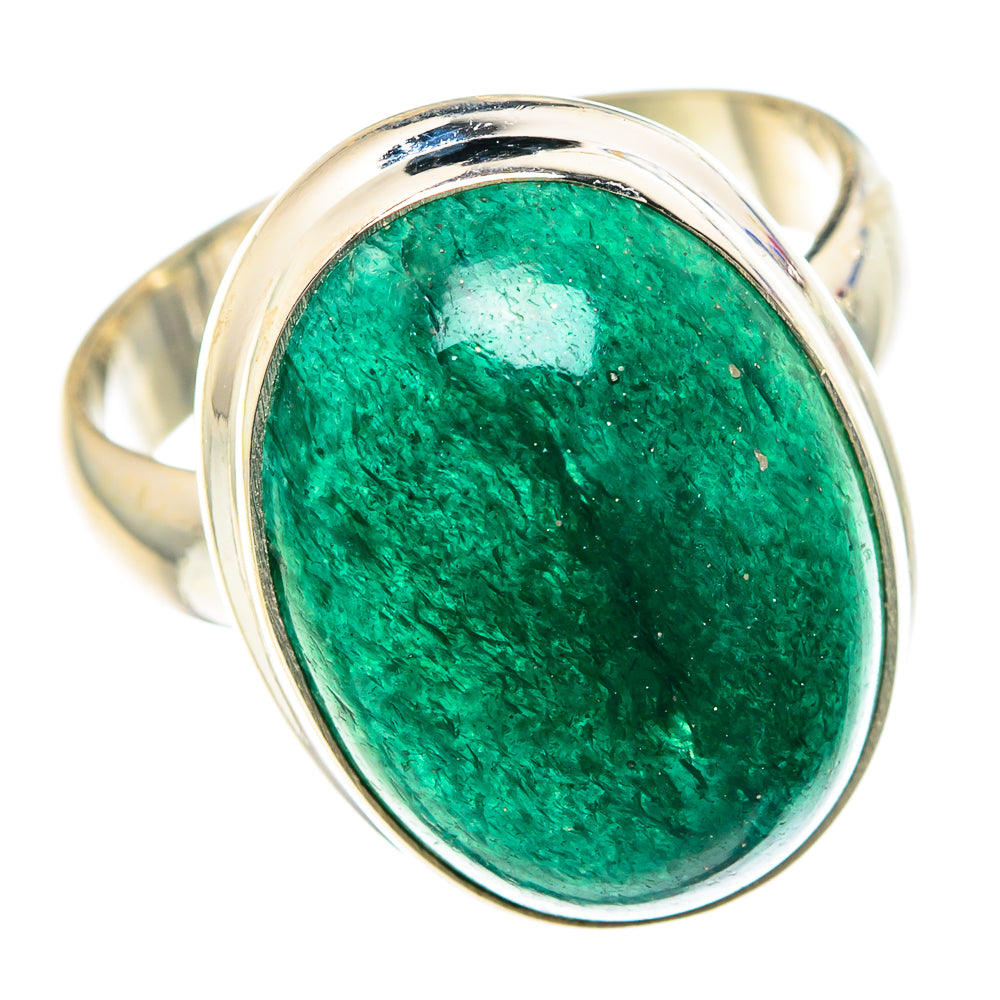 Green Aventurine Rings handcrafted by Anasilvercos - RING90698