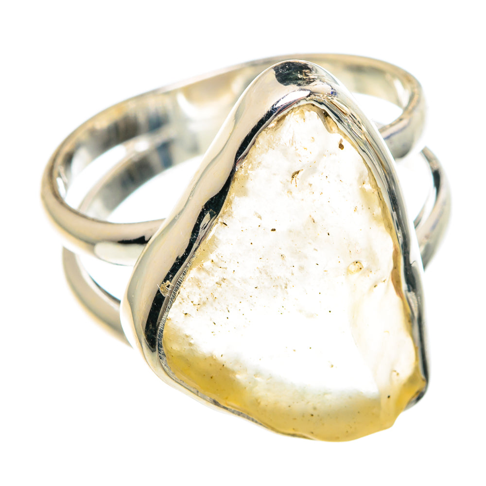 Libyan Desert Glass Rings handcrafted by Anasilvercos - RING90702 - Photo 2