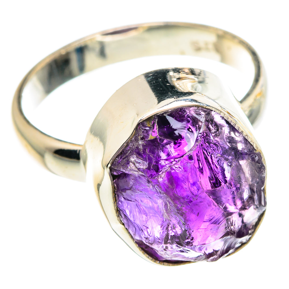 Amethyst Rings handcrafted by Anasilvercos - RING90713 - Photo 2