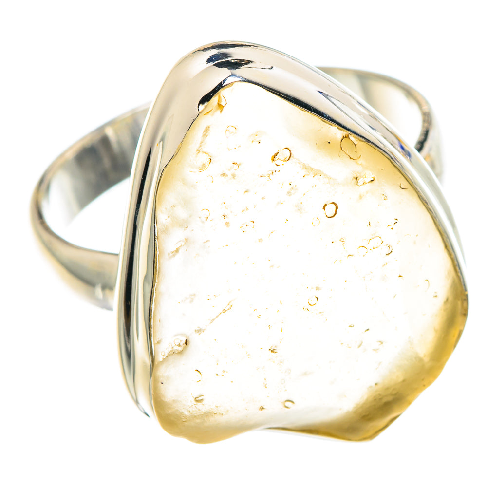 Libyan Desert Glass Rings handcrafted by Anasilvercos - RING90733 - Photo 2