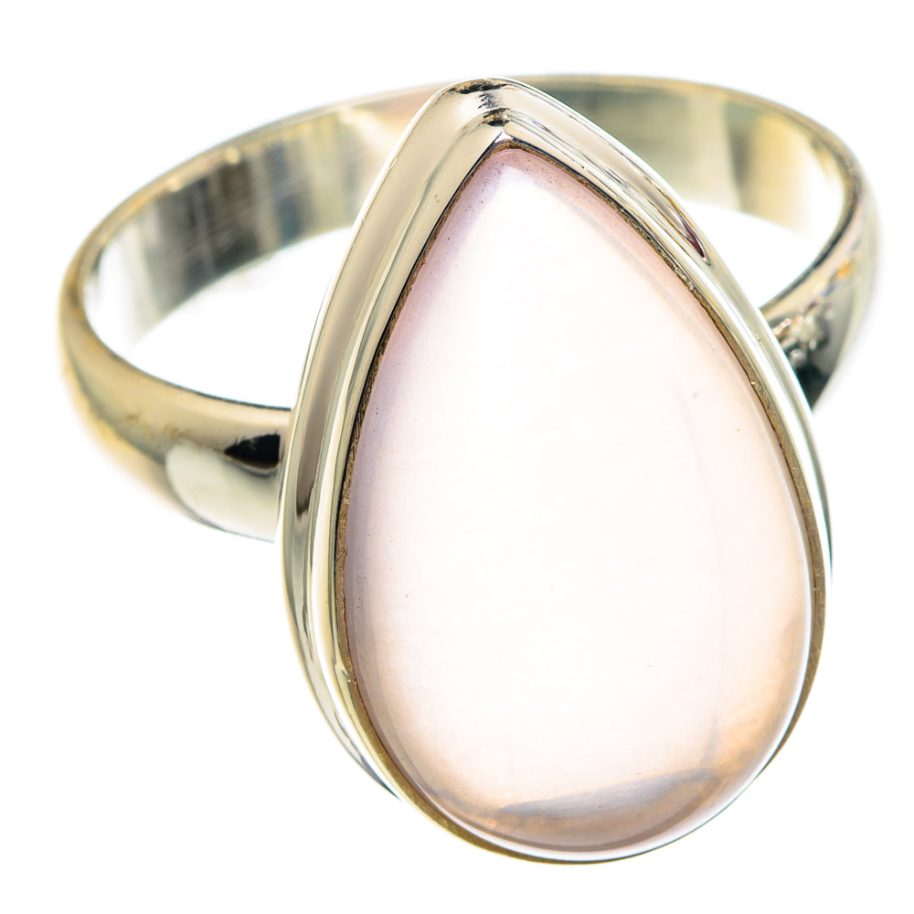 Rose Quartz Rings handcrafted by Anasilvercos - RING90738