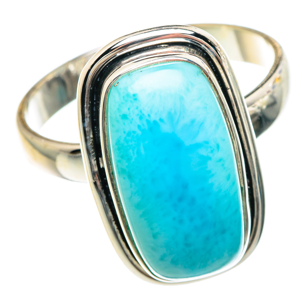 Larimar Rings handcrafted by Anasilvercos - RING90749