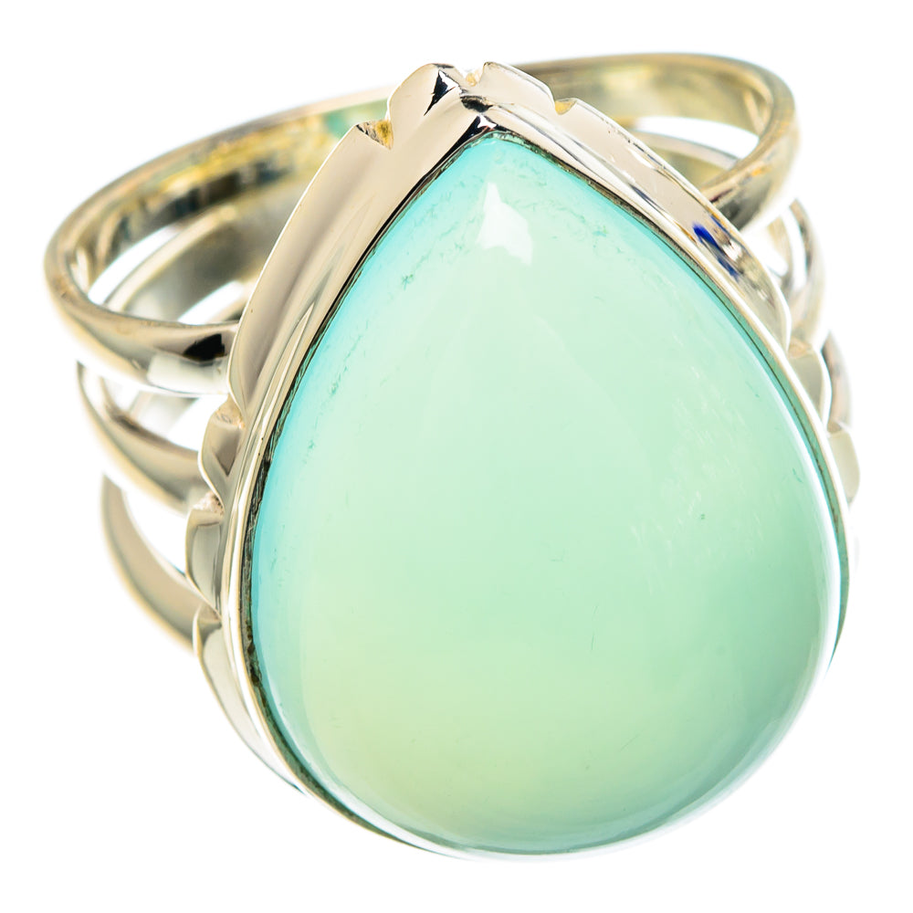 Aqua Chalcedony Rings handcrafted by Anasilvercos - RING90754