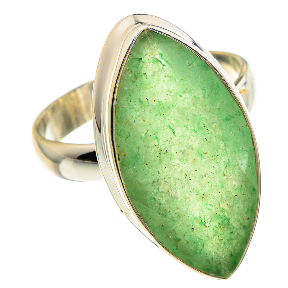 Green Aventurine Rings handcrafted by Anasilvercos - RING90758