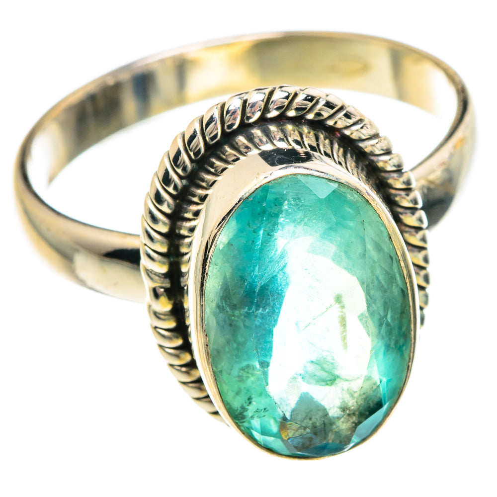 Green Fluorite Rings handcrafted by Anasilvercos - RING90759
