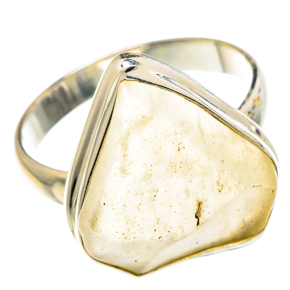 Libyan Desert Glass Rings handcrafted by Anasilvercos - RING90760 - Photo 2