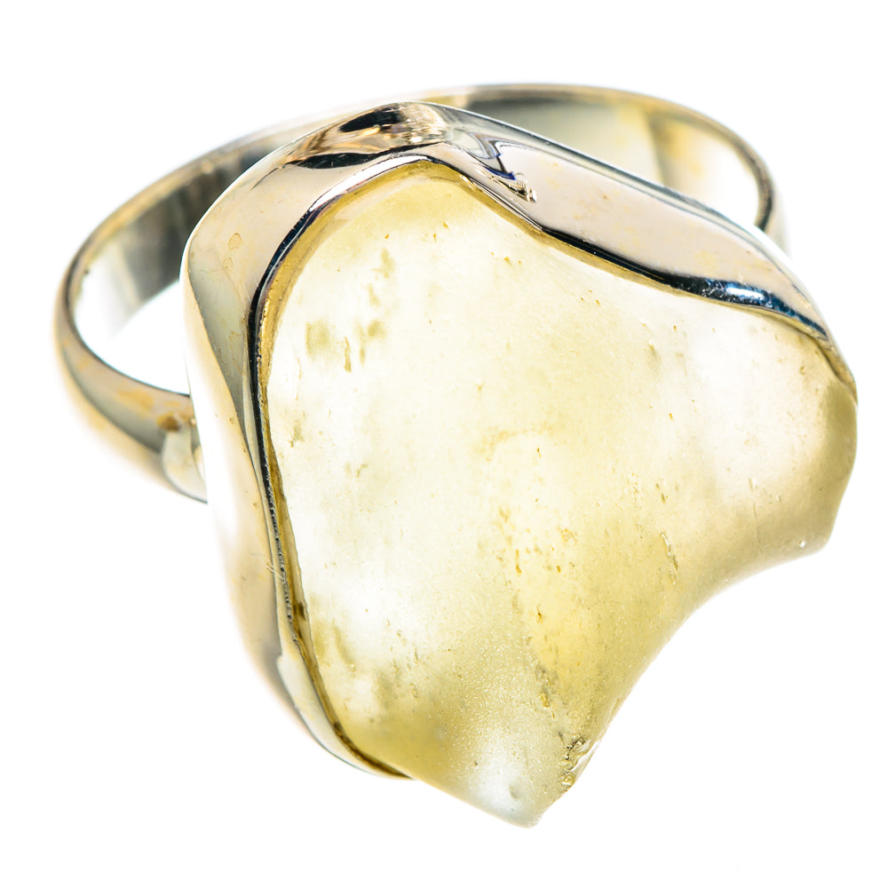 Libyan Desert Glass Rings handcrafted by Anasilvercos - RING90761 - Photo 2
