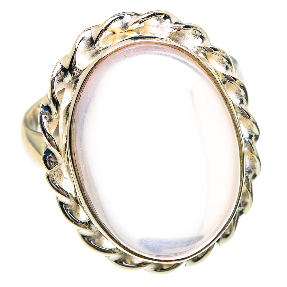 Rose Quartz Rings handcrafted by Anasilvercos - RING90762
