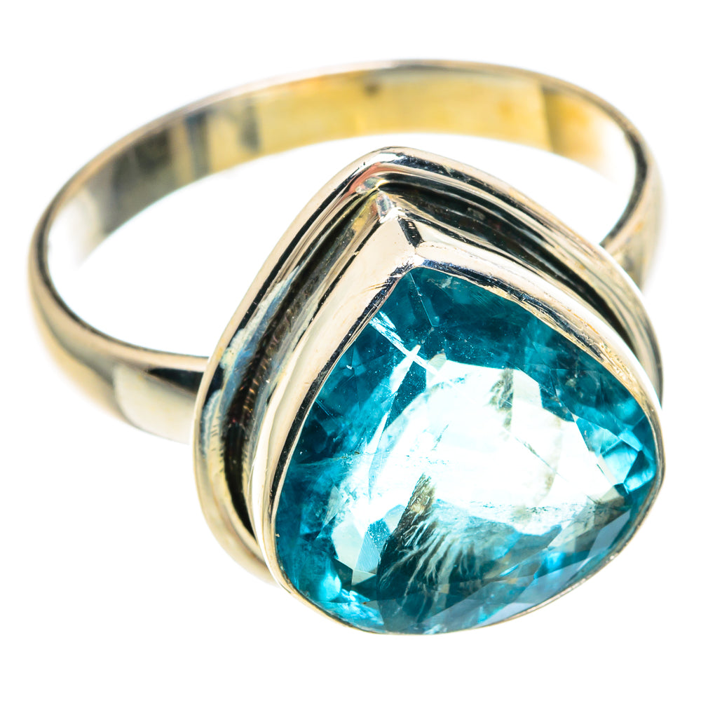 Blue Fluorite Rings handcrafted by Anasilvercos - RING90781