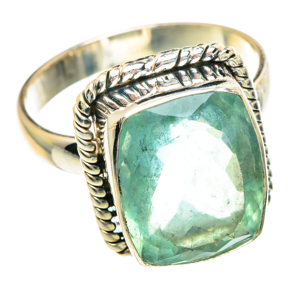 Green Fluorite Rings handcrafted by Anasilvercos - RING90783