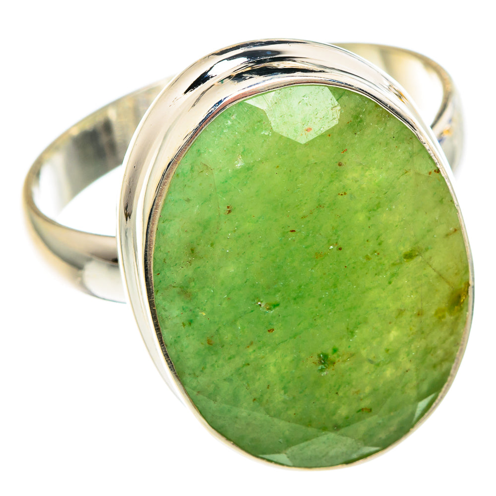 Green Aventurine Rings handcrafted by Anasilvercos - RING90785