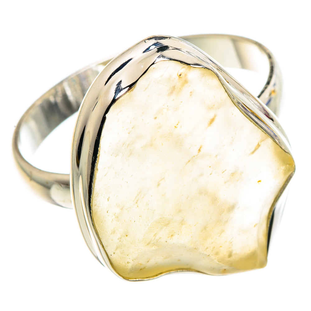 Libyan Desert Glass Rings handcrafted by Anasilvercos - RING90788