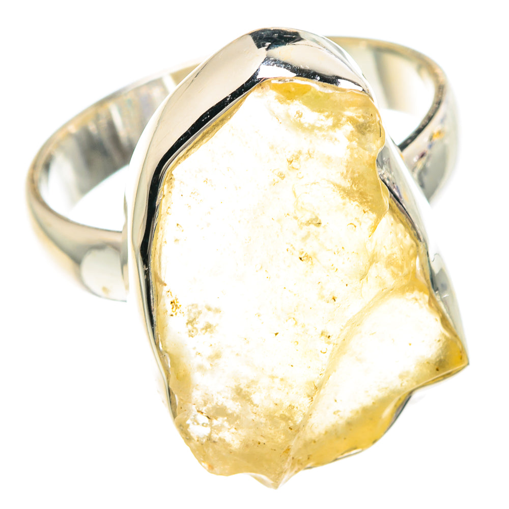 Libyan Desert Glass Rings handcrafted by Anasilvercos - RING90789