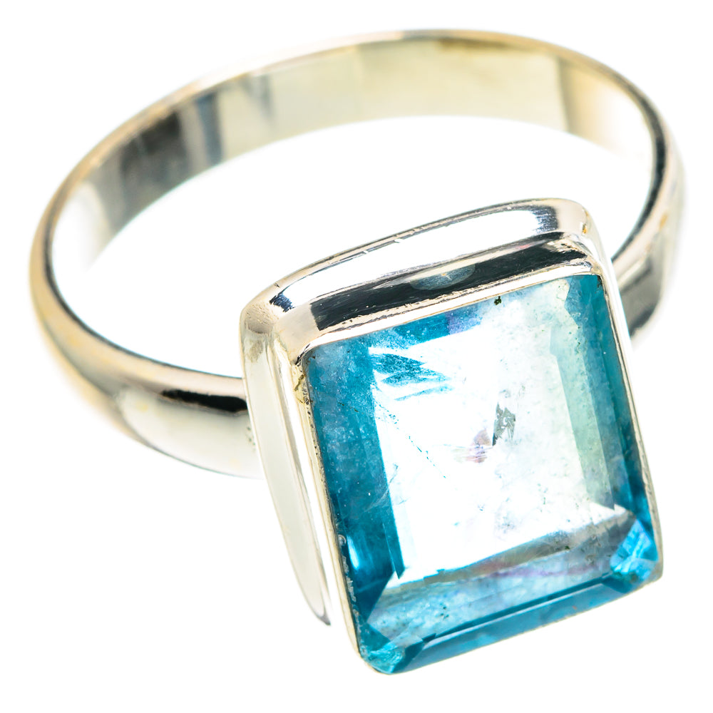 Blue Topaz Rings handcrafted by Anasilvercos - RING90809