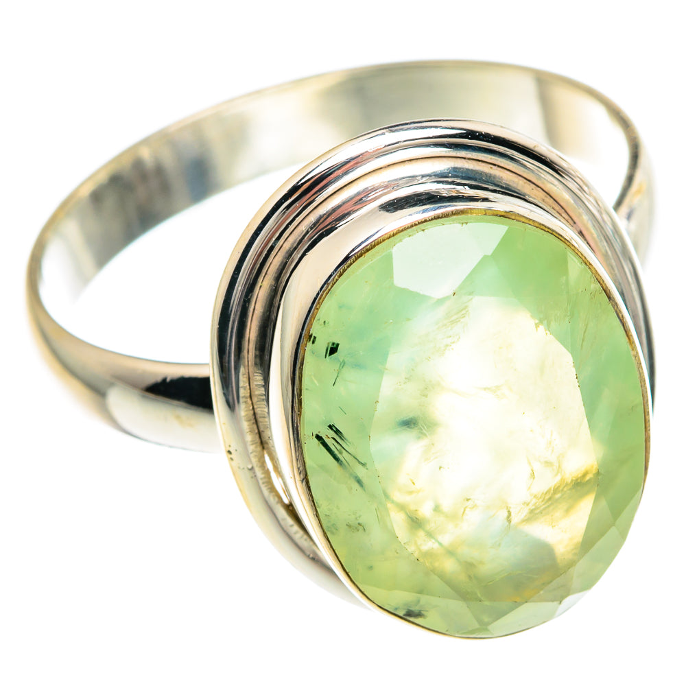Prehnite Rings handcrafted by Anasilvercos - RING90813