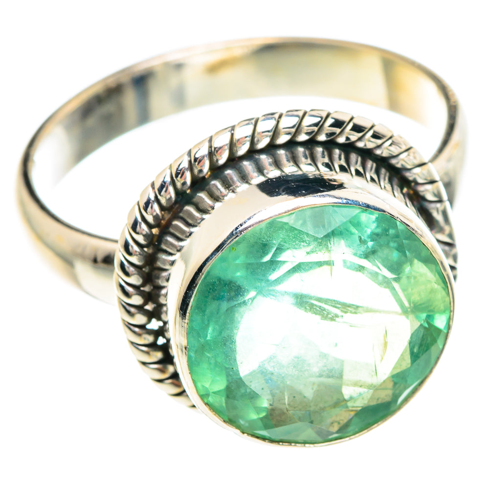 Green Fluorite Rings handcrafted by Anasilvercos - RING90814 - Photo 2