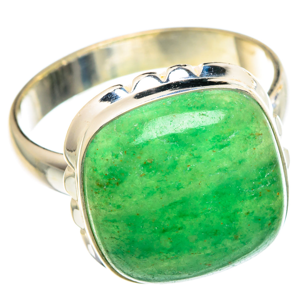 Green Aventurine Rings handcrafted by Anasilvercos - RING90815