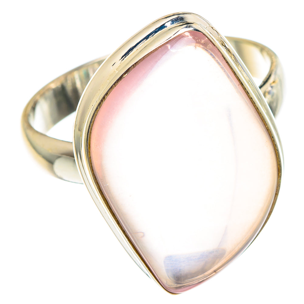 Rose Quartz Rings handcrafted by Anasilvercos - RING90822
