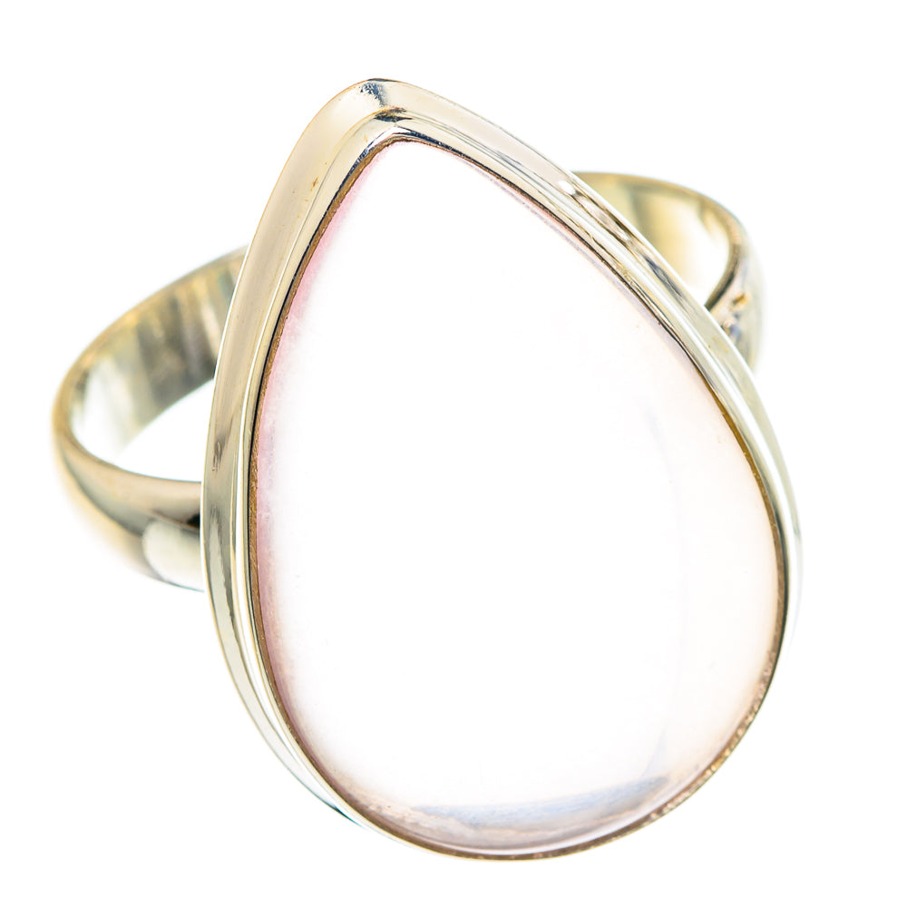 Rose Quartz Rings handcrafted by Anasilvercos - RING90823