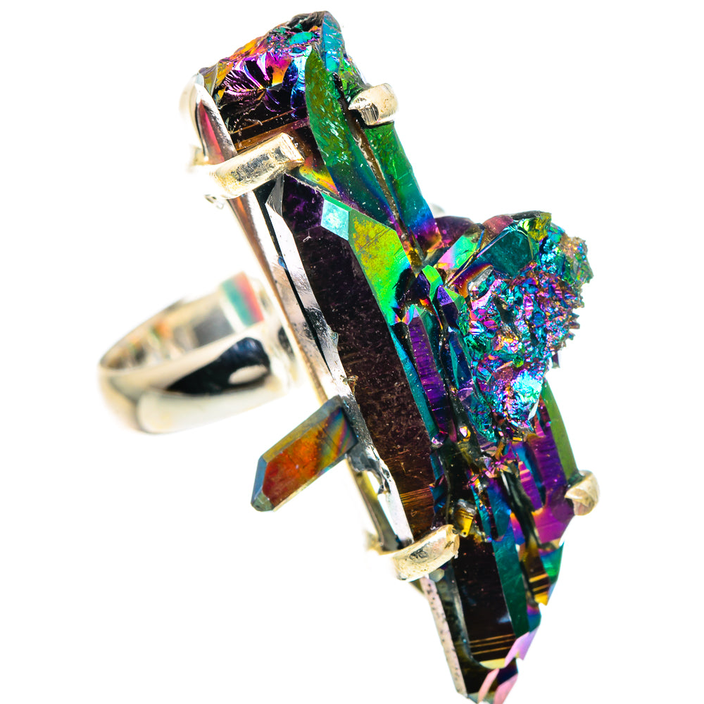 Titanium Sunshine Druzy Rings handcrafted by Anasilvercos - RING90839