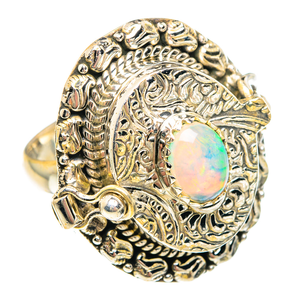Ethiopian Opal Rings handcrafted by Anasilvercos - RING90842