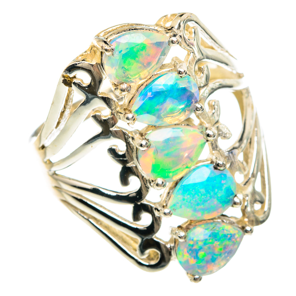 Ethiopian Opal Rings handcrafted by Anasilvercos - RING90843