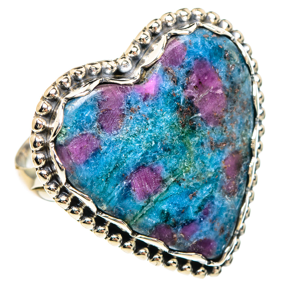 Ruby Fuchsite Rings handcrafted by Anasilvercos - RING90852