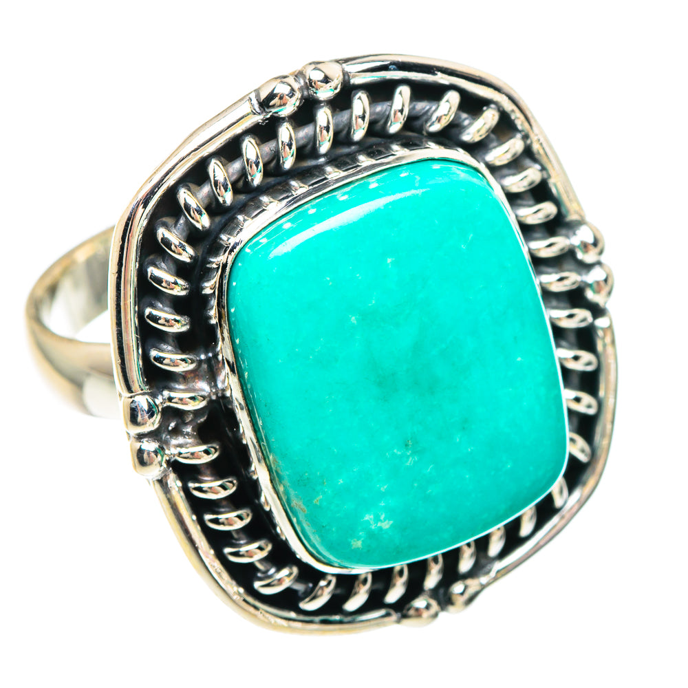 Green Howlite Rings handcrafted by Anasilvercos - RING90857