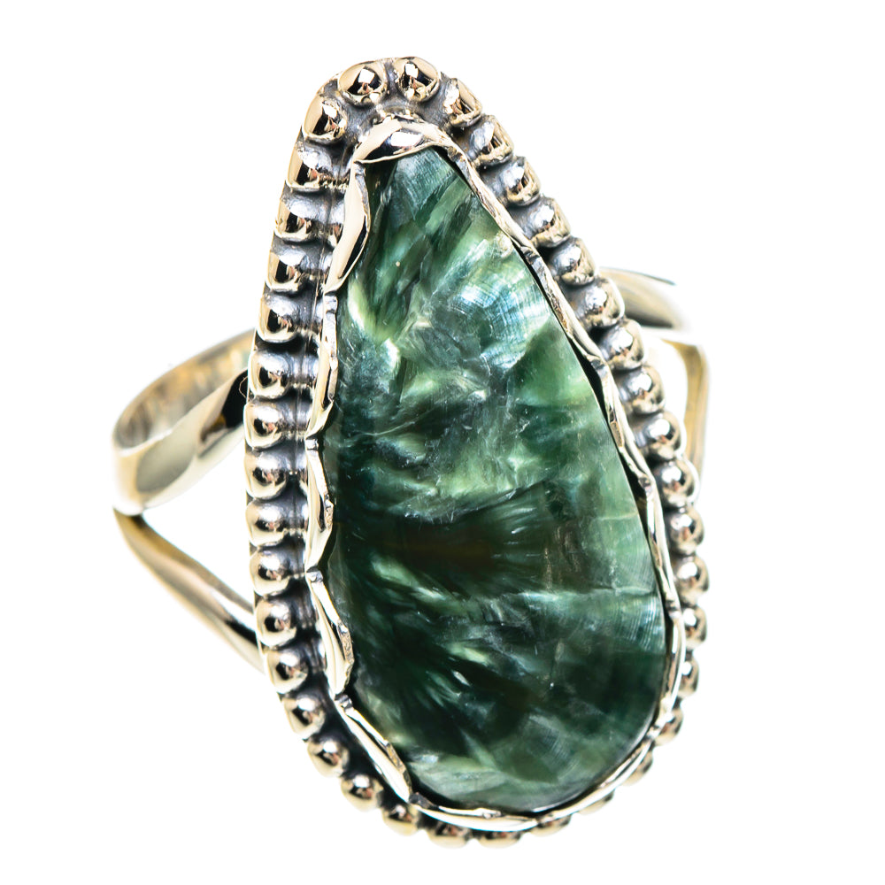 Seraphinite Rings handcrafted by Anasilvercos - RING90859