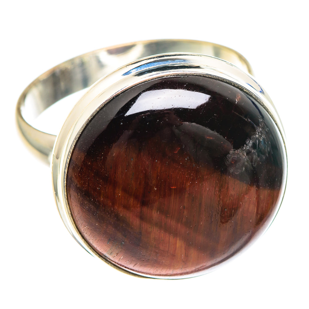 Red Tiger Eye Rings handcrafted by Anasilvercos - RING90867