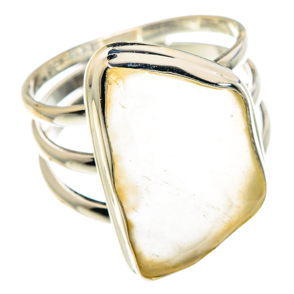 Libyan Desert Glass Rings handcrafted by Anasilvercos - RING90876 - Photo 2