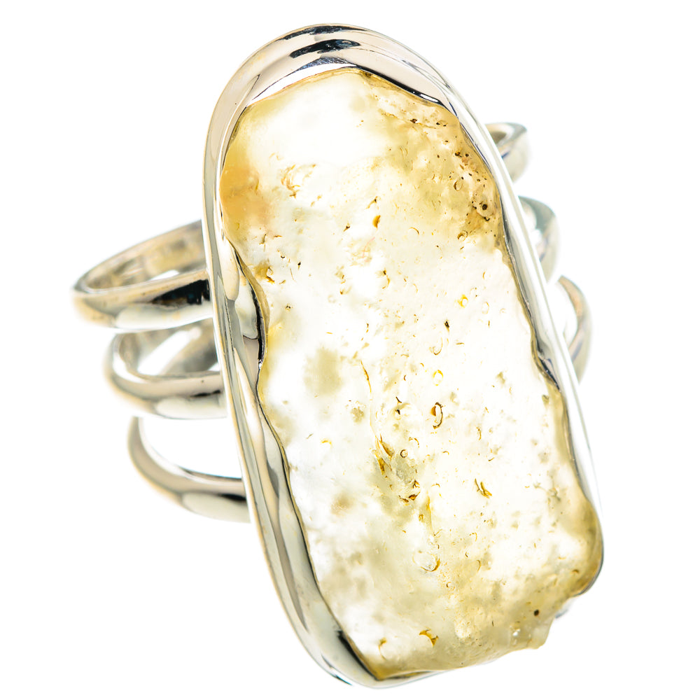 Libyan Desert Glass Rings handcrafted by Anasilvercos - RING90877