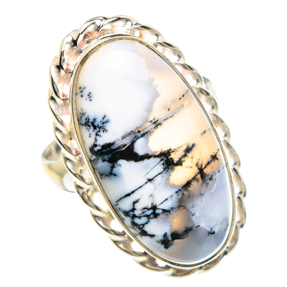 Dendritic Opal Rings handcrafted by Anasilvercos - RING90895