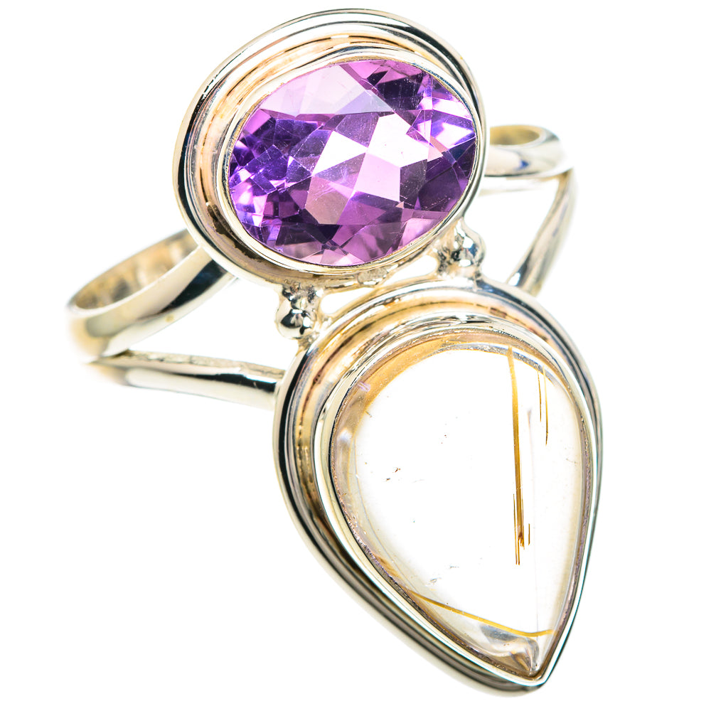 Rutilated Quartz Rings handcrafted by Anasilvercos - RING90901