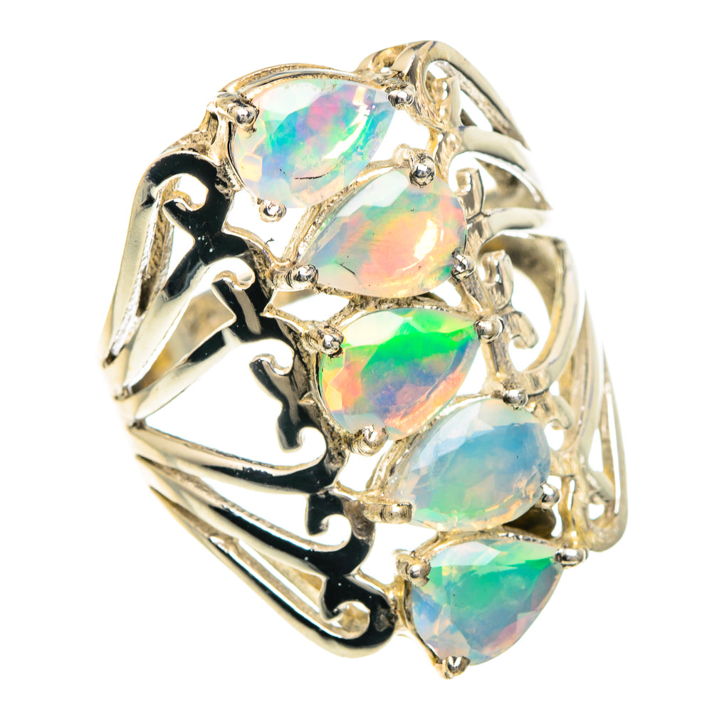 Ethiopian Opal Rings handcrafted by Anasilvercos - RING90903