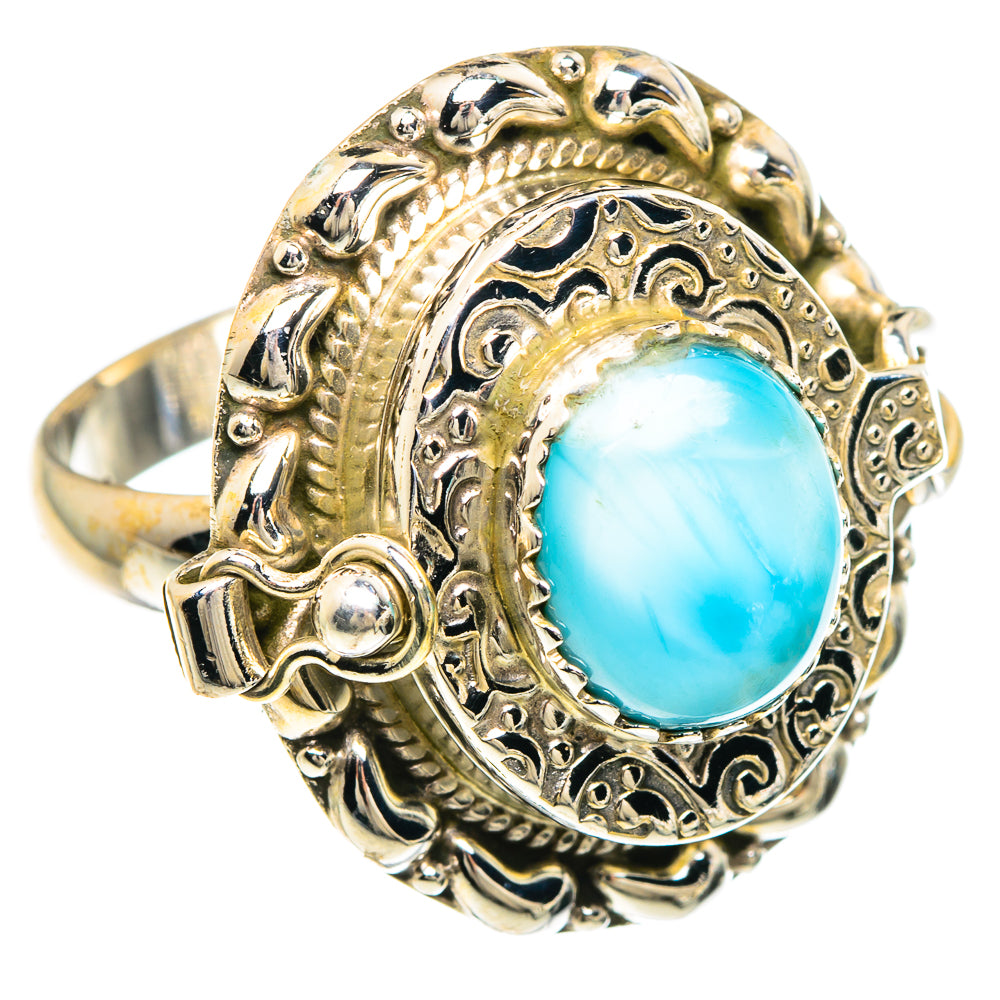 Larimar Rings handcrafted by Anasilvercos - RING90915
