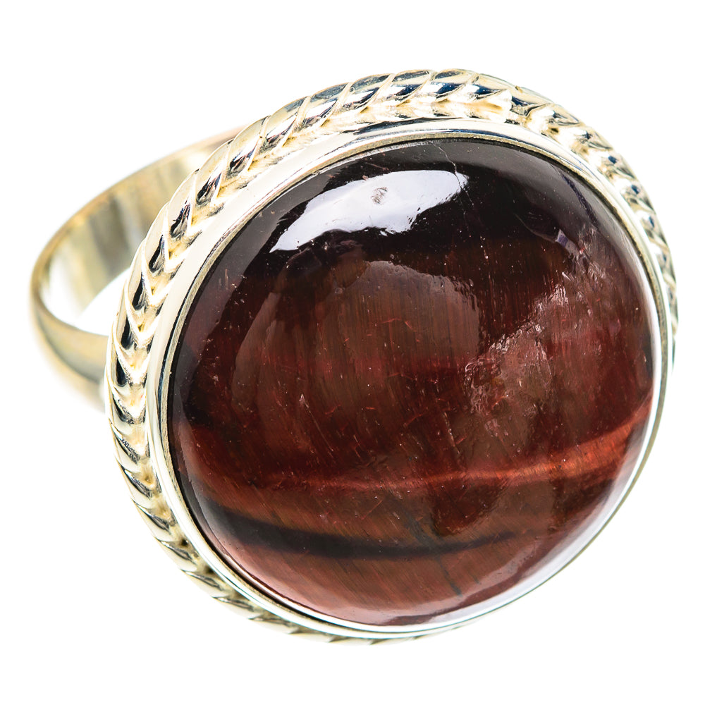 Red Tiger Eye Rings handcrafted by Anasilvercos - RING90925