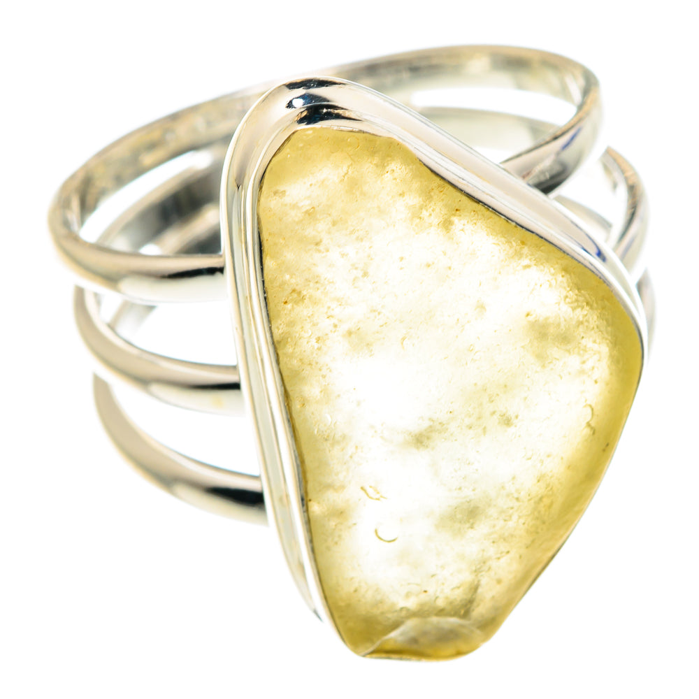 Libyan Desert Glass Rings handcrafted by Anasilvercos - RING90952 - Photo 2