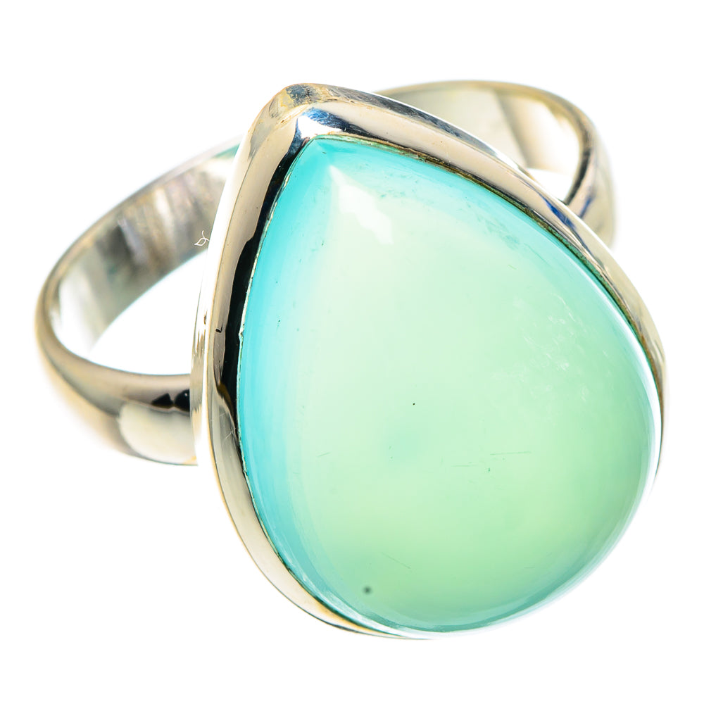 Aqua Chalcedony Rings handcrafted by Anasilvercos - RING90955