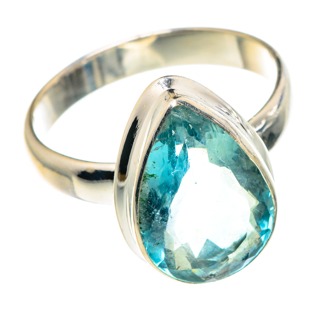 Blue Fluorite Rings handcrafted by Anasilvercos - RING90956