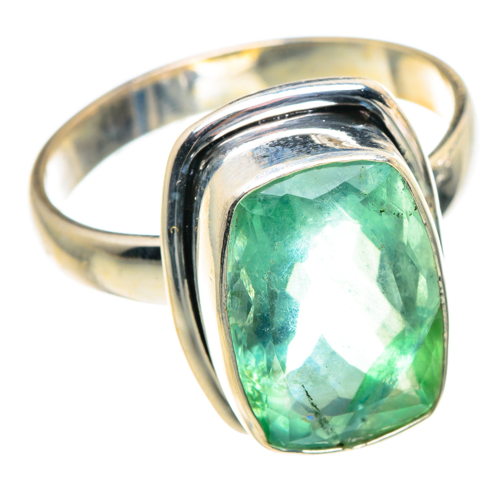 Green Fluorite Rings handcrafted by Anasilvercos - RING90965