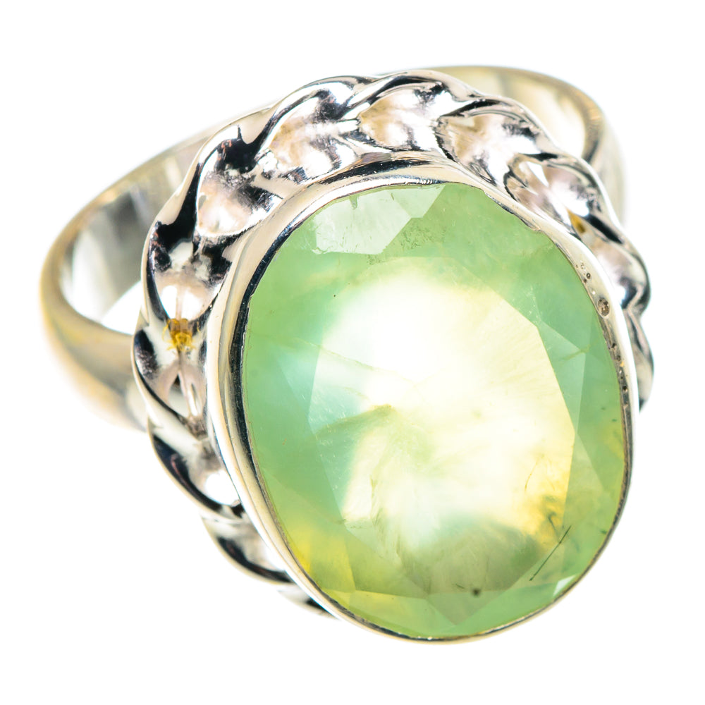 Prehnite Rings handcrafted by Anasilvercos - RING90966
