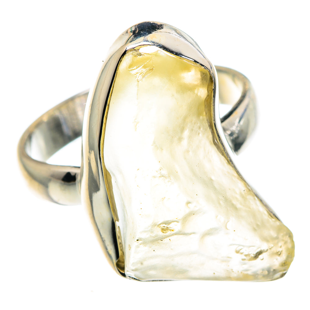 Libyan Desert Glass Rings handcrafted by Anasilvercos - RING90971 - Photo 2