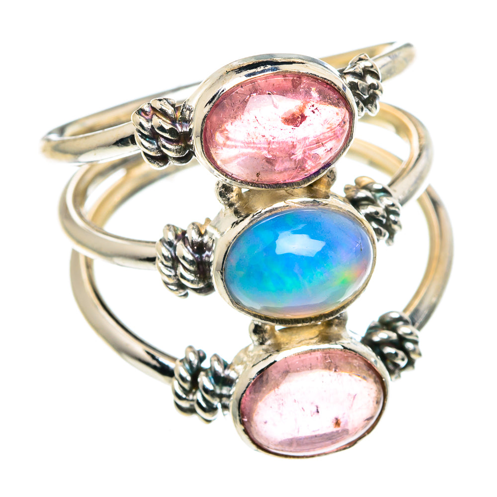 Ethiopian Opal Rings handcrafted by Anasilvercos - RING90984