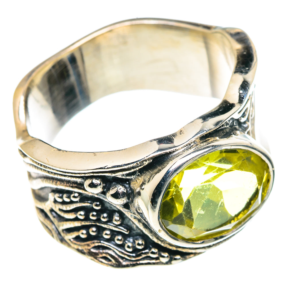 Lemon Quartz Rings handcrafted by Anasilvercos - RING90986