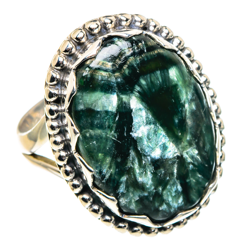 Seraphinite Rings handcrafted by Anasilvercos - RING91000