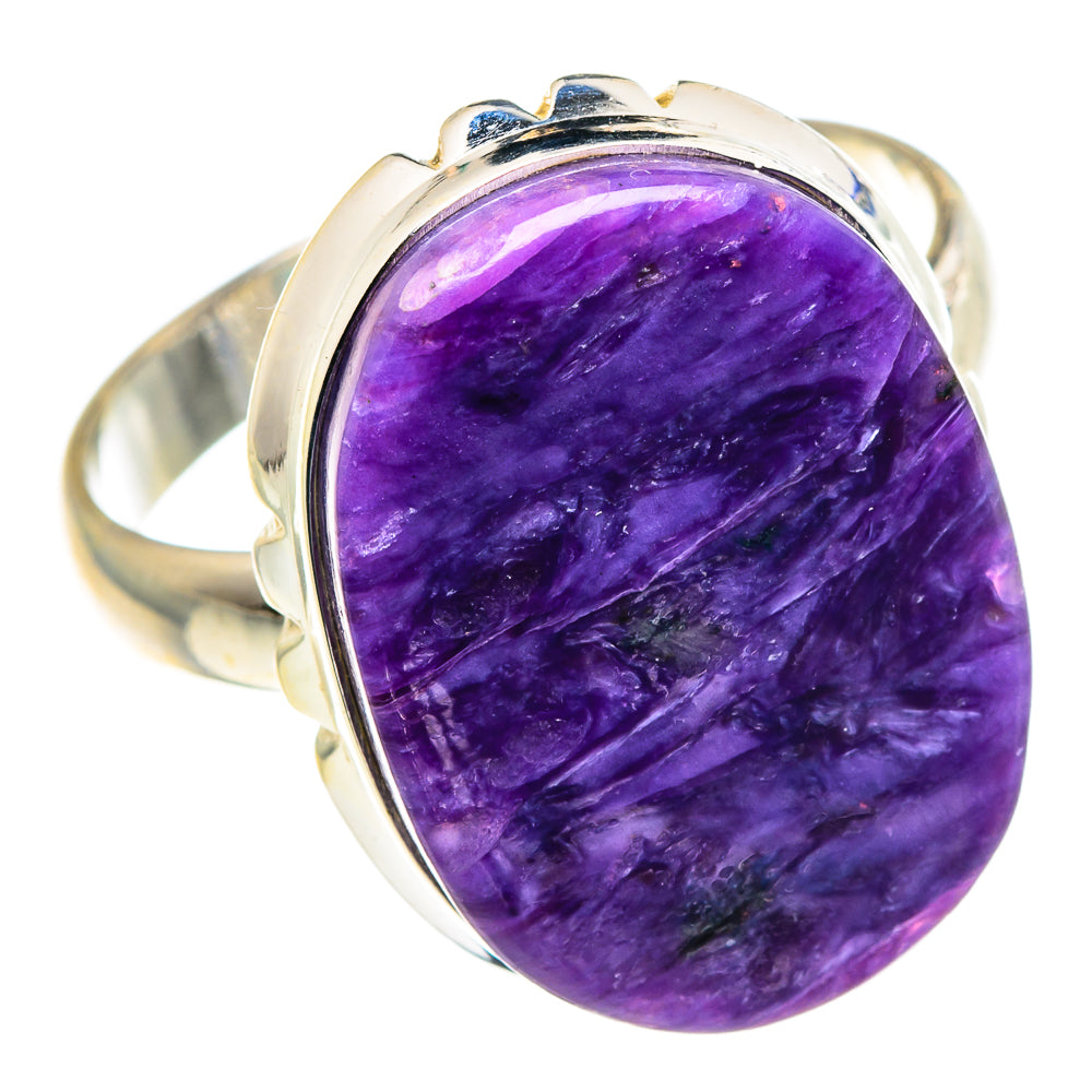 Charoite Rings handcrafted by Anasilvercos - RING91013 - Photo 2