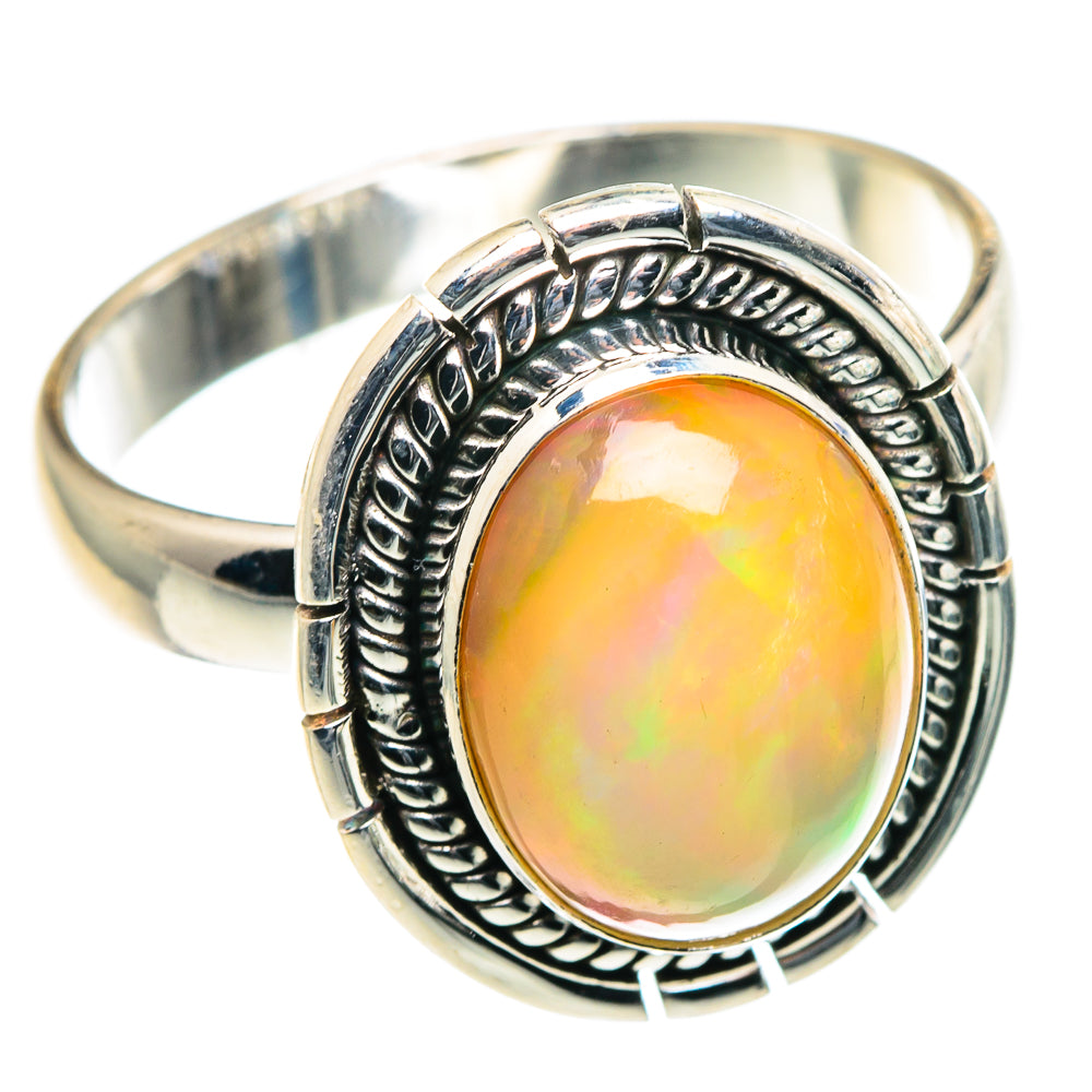 Ethiopian Opal Rings handcrafted by Anasilvercos - RING91021