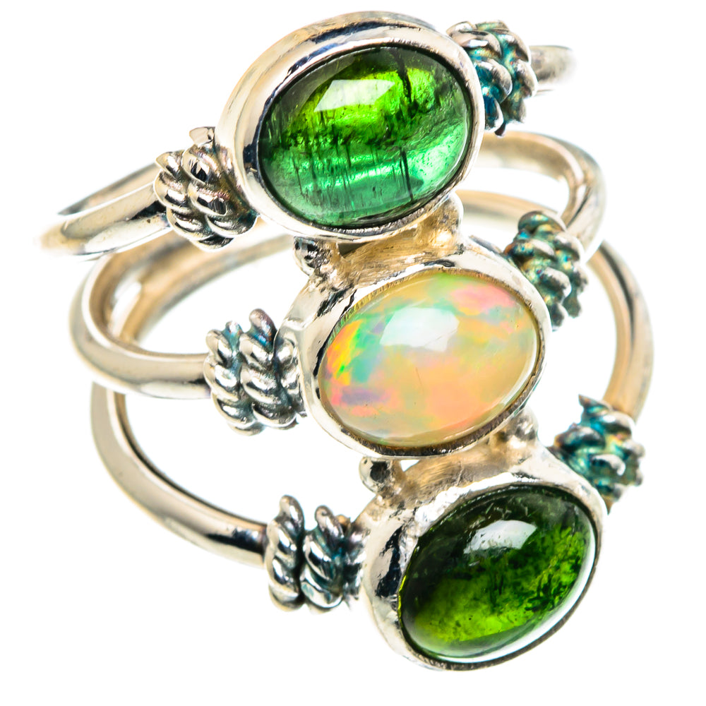 Ethiopian Opal Rings handcrafted by Anasilvercos - RING91022