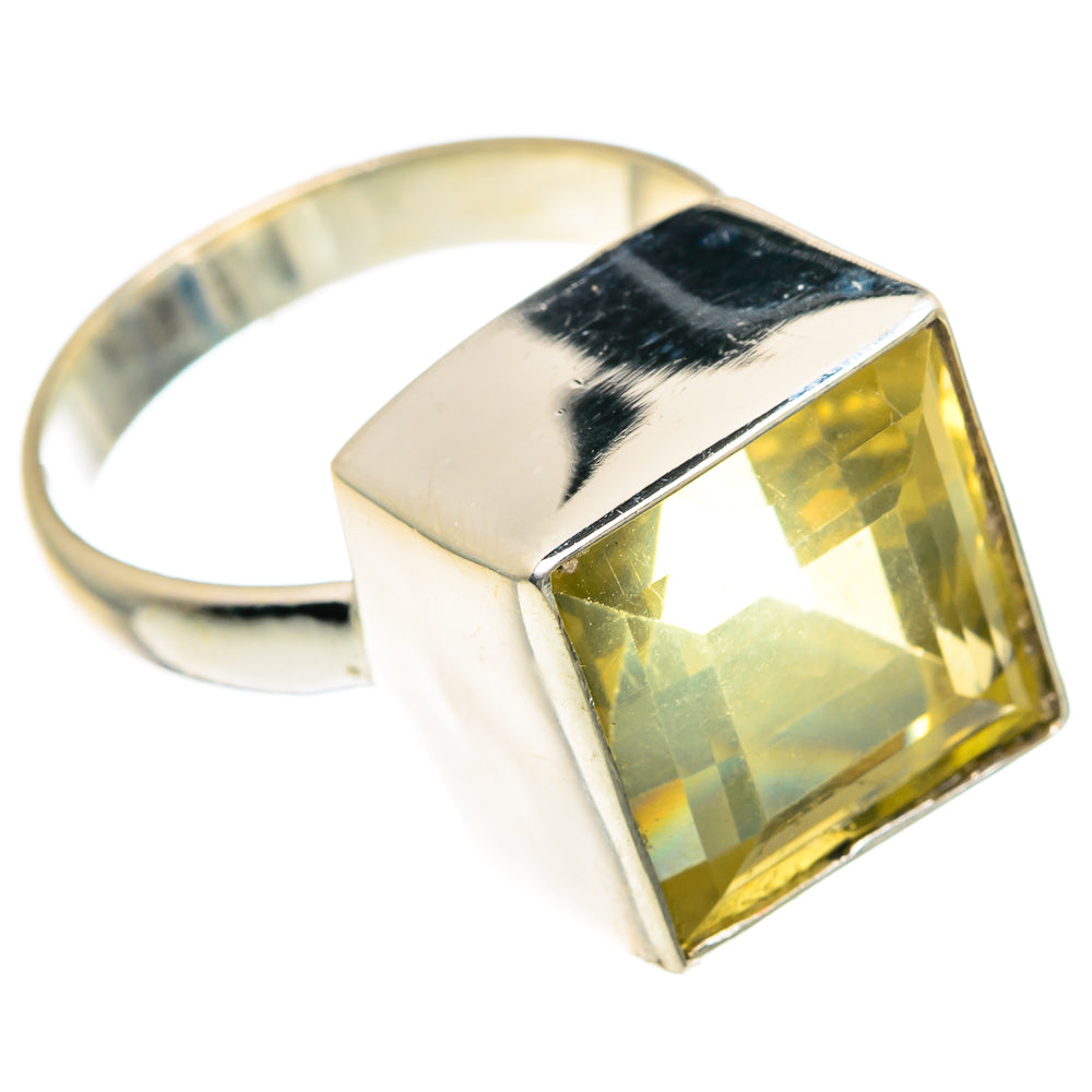 Lemon Quartz Rings handcrafted by Anasilvercos - RING91023